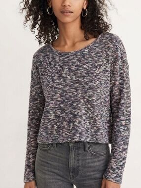 Madewell Lightweight Knit Marled Scoop Neck Sweater XL